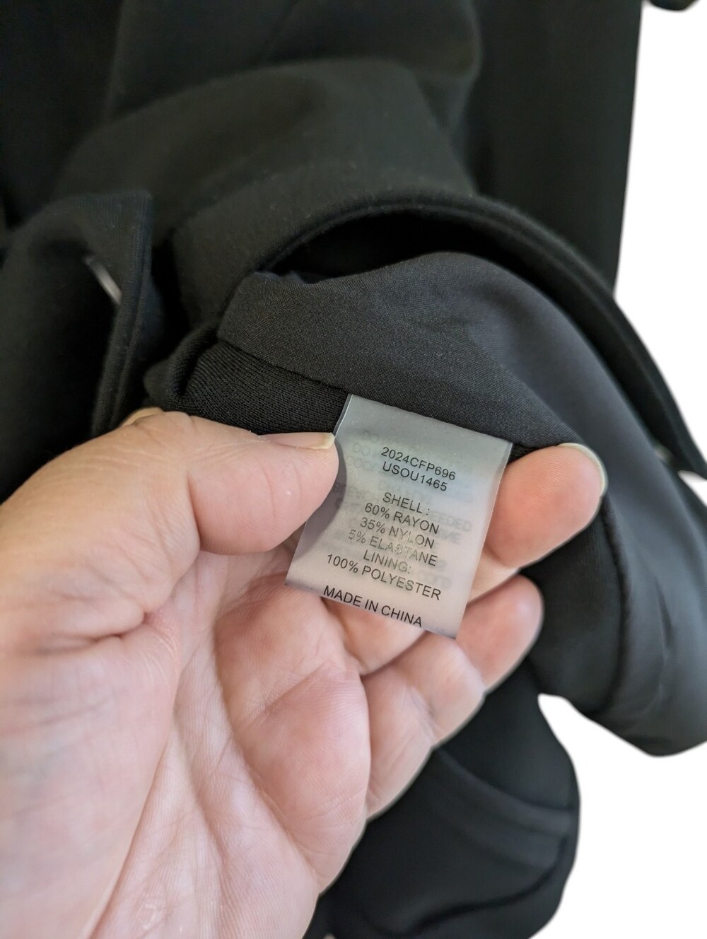 NEW Universal Standard Ponte Knit Blazer Medium 18 20 Black Two Button Career - Picture 8 of 9
